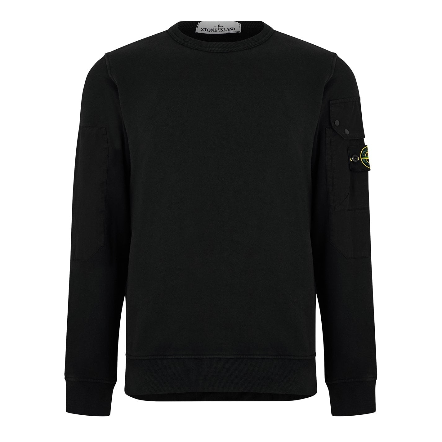 Stone Island Crewneck Pocket Sweatshirt Black