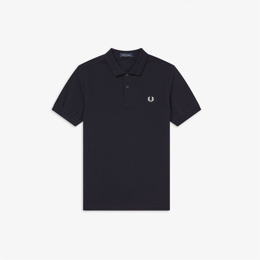 Fred Perry Plain Polo Shirt Blue