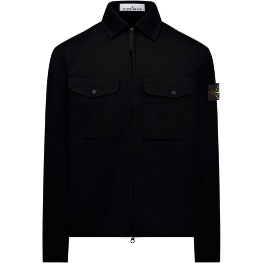 Stone Island Stretch Cotton Satin Overshirt