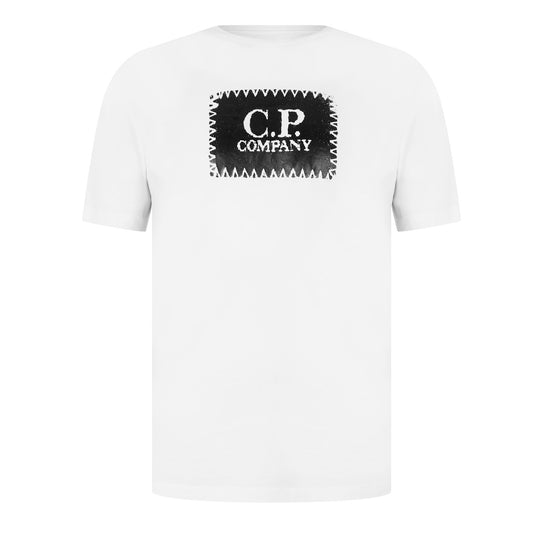 C.P. Company Block Logo T-Shirt Gauze White