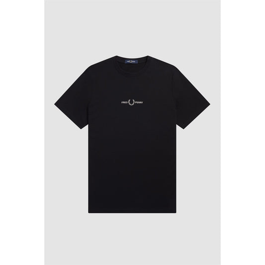 Fred Perry Logo T Shirt Black