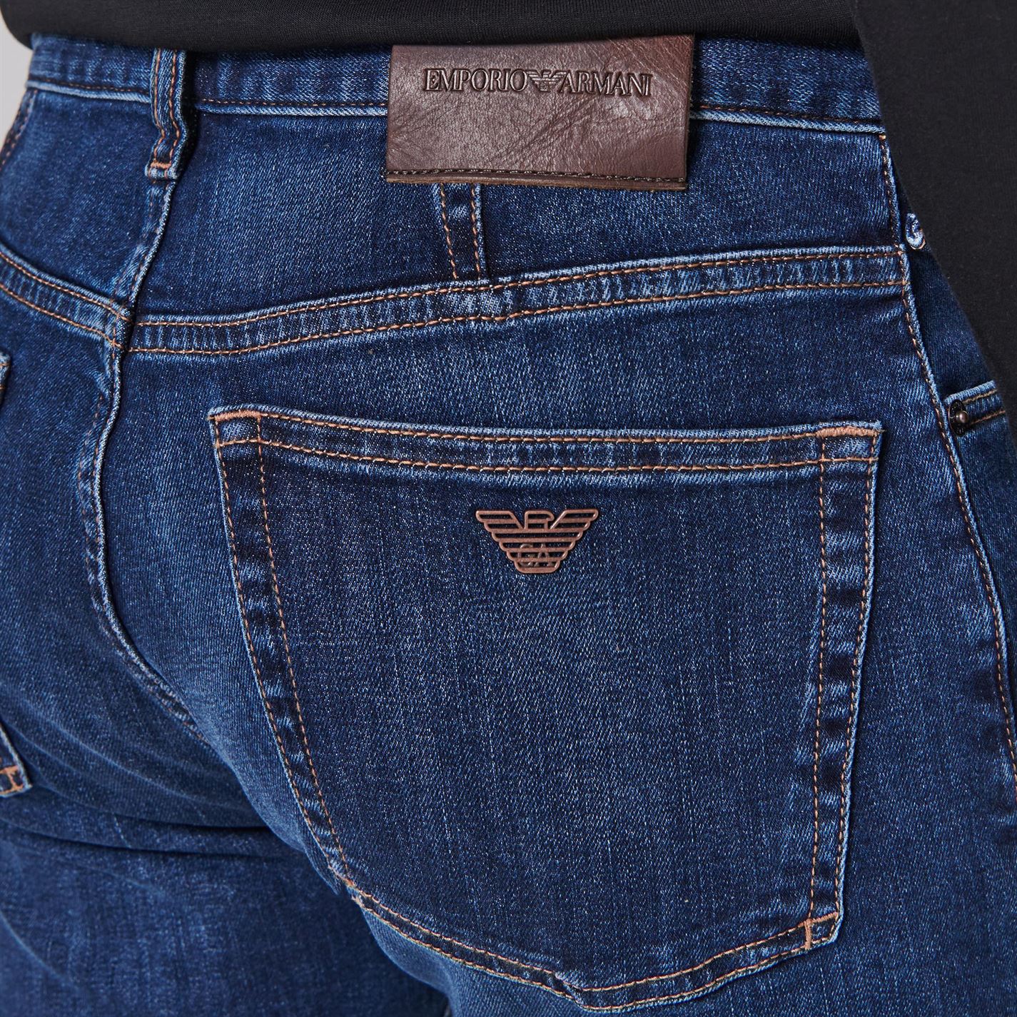 Emporio Armani J21 Regular Fit Jeans Mid Blue