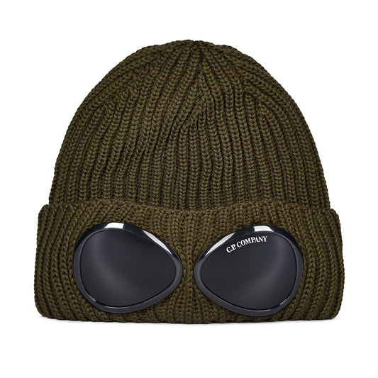 C.P. Company Goggle Knit Hat Green